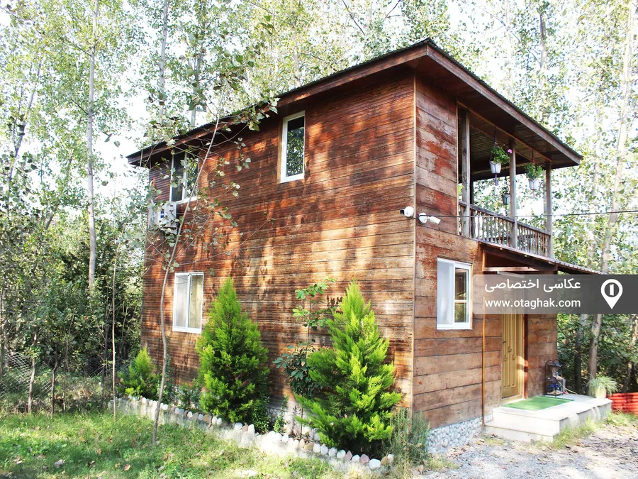 تصویر ۱ - کلبه چوبی احمدی در شیرگاه