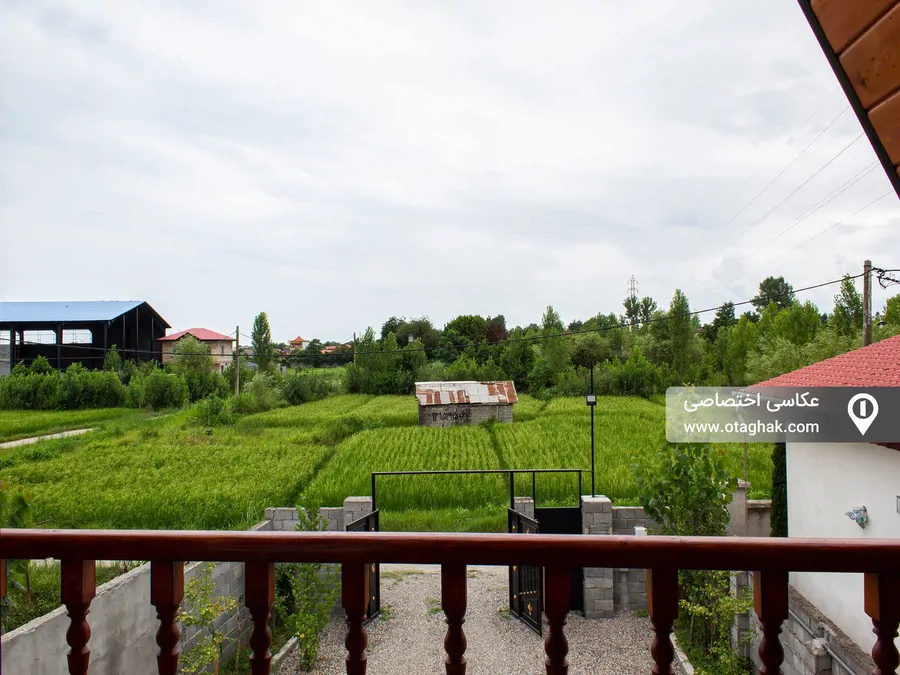 تصویر ۱ - کلبه سوئیسی شالیزار با بیلیارد در  کتالم