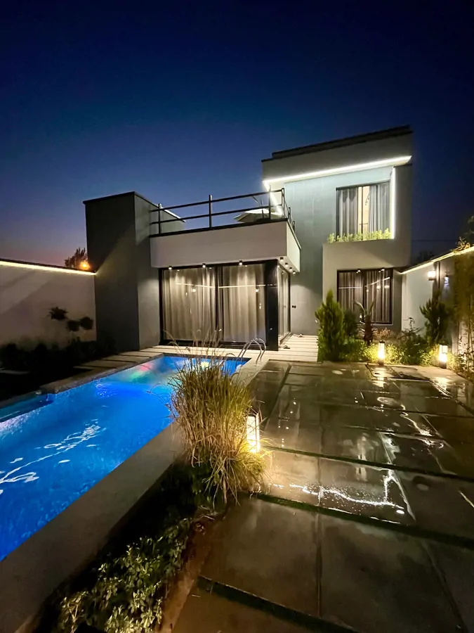 تصویر ۱ - ویلا استخردار آبگرم سیلور با بیلیارد در  سهیلیه