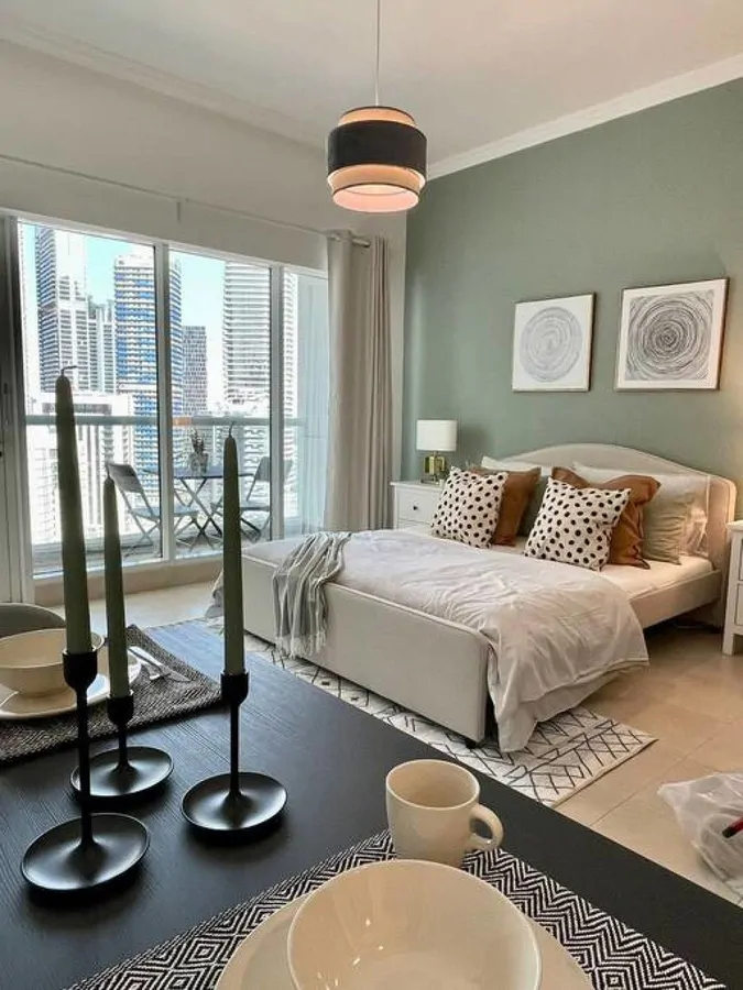 تصویر ۱ - آپارتمان Studio Apartment با ویو زیبا و نزدیک به دبی مال در  دبی
