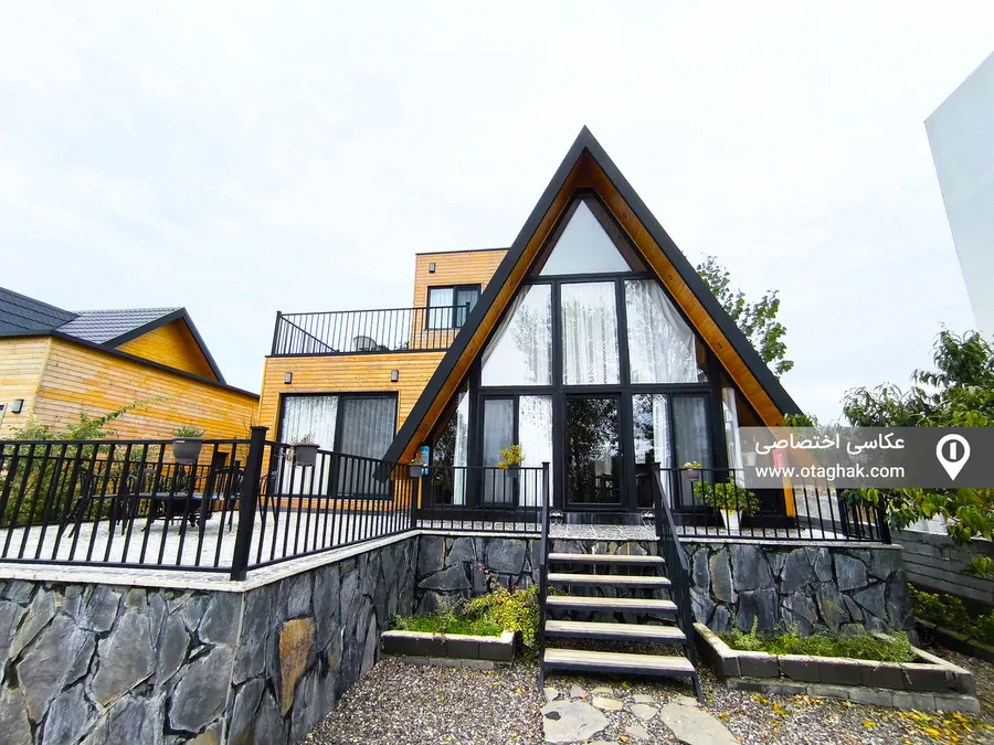 تصویر ۱ - کلبه سوئیسی تی ته (1) با جکوزی در چالوس