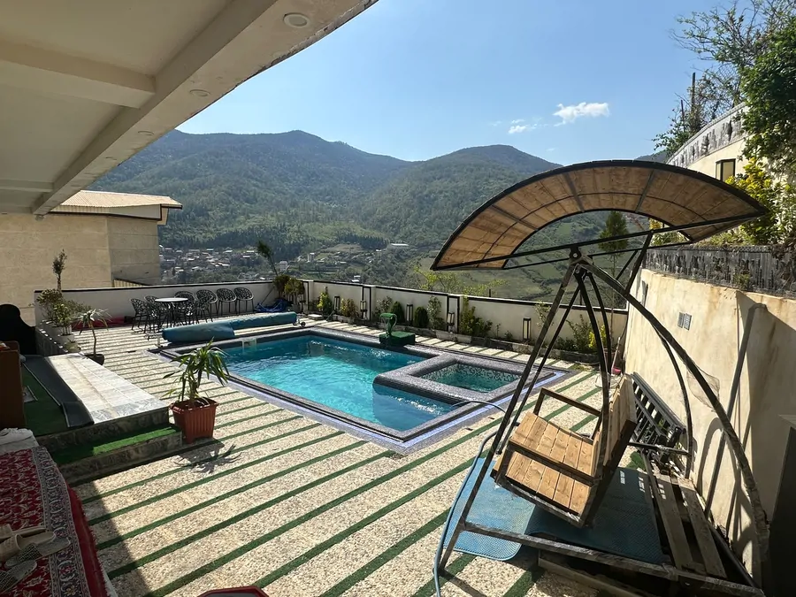 تصویر ۱ - ویلا استخرو جکوزی بالای جنگل  در  پل سفيد