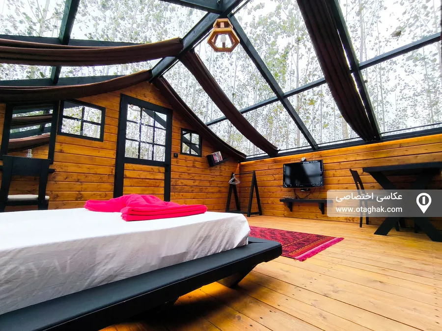 تصویر ۱ - کلبه بیج باغ (سقف شیشه ای) در رشت