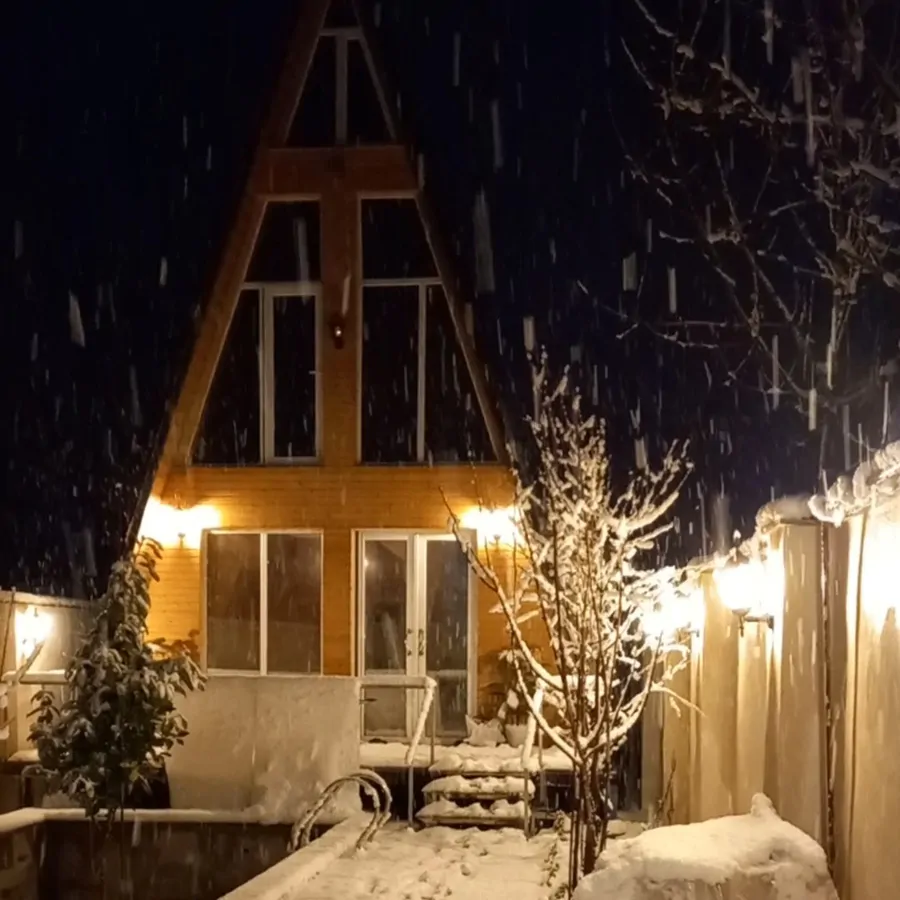 تصویر ۱ - کلبه سوئیسی استخردار آبگرم  آرام  در  شفت