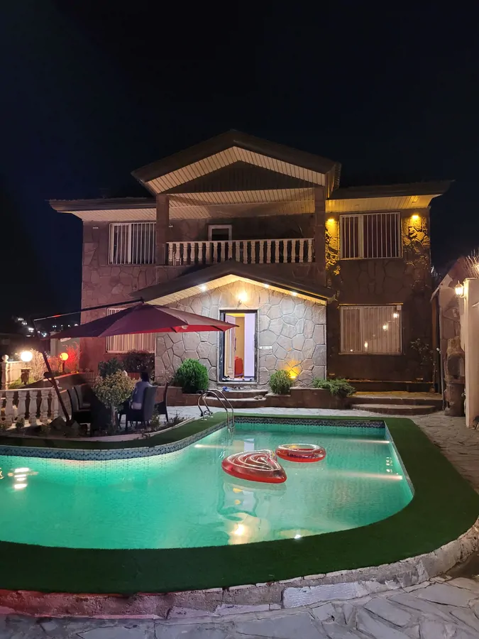 تصویر ۱ - ویلا استخردار آبگرم برکه سنگی در رودهن