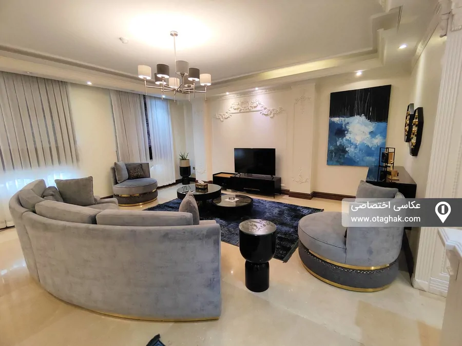 تصویر ۱ - آپارتمان مبله با استخر سانسی (طبقه پنجم سه خواب) در الهیه  در  تهران