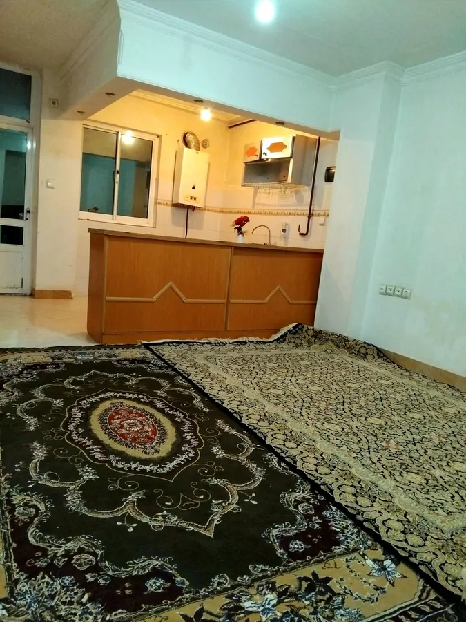 تصویر ۱ - سوییت در مشکی سلطنتی با راهروی ۳ متری و سپس ۲ پله و ، ورود به سالن  در  رشت