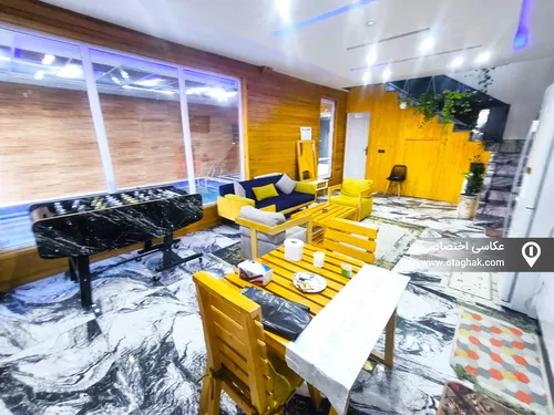 تصویر 13 - ویلا استخردار آبگرم عمارت روشا با بیلیارد در  کردان