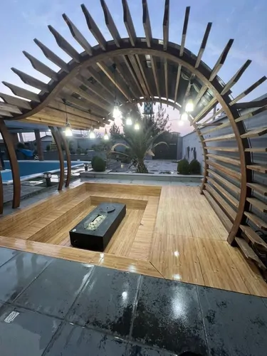 تصویر 13 - ویلا عمارت استخردار آبگرم بهشتی با جکوزی و بیلیارد  در  چهارباغ