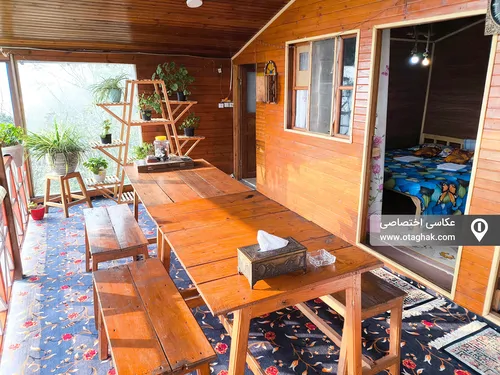 تصویر 24 - کلبه دوبلکس جنگلی با ویوی سد البرز  در  لفور