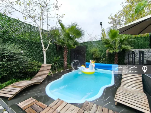 تصویر 3 - کلبه  سوئیسی لوکس استخردار آبگرم ورنا در  خمام