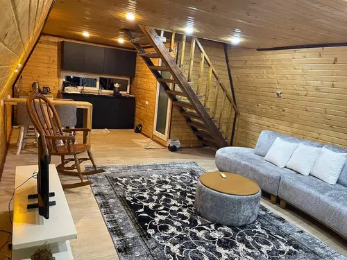 تصویر 4 - کلبه سوئیسی آریس با جکوزی در  چالوس