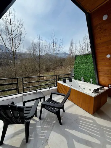 تصویر 2 - کلبه چوبی جنگلی ناز با جکوزی در  رامسر