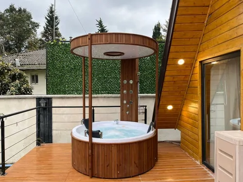 تصویر 60 - کلبه سوئیسی جکوزی دار جنگلی خانه ی امید در  ماسال