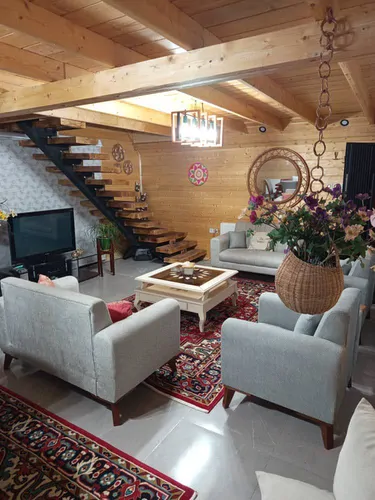 تصویر 4 - کلبه سوییسی سبز با جکوزی در  رامسر