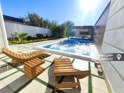 تصویر 3 - ویلا استخردار آبگرم وایت اند بلک در کردان