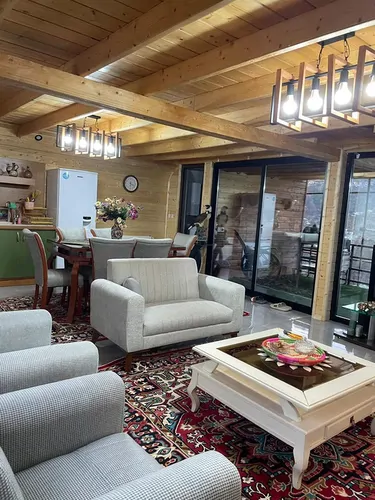 تصویر 5 - کلبه سوییسی سبز با جکوزی در  رامسر