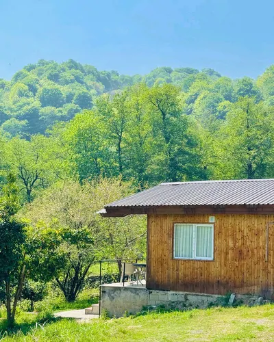 تصویر 2 - کلبه چوبی جکوزی دار باغ بهشت در سوادکوه