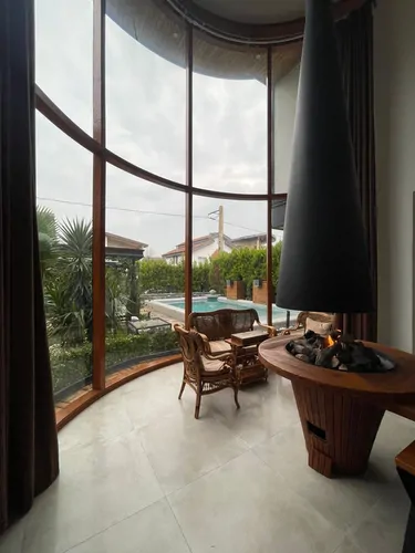 تصویر 14 - ویلا استخردار آبگرم لاکچری عمارت شیشه ای با جکوزی در رویان