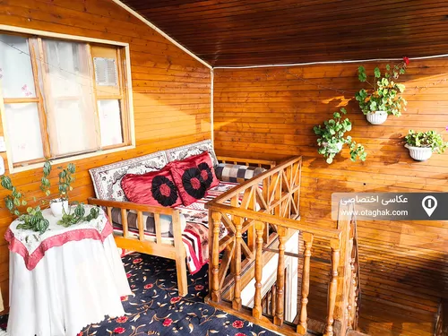 تصویر 22 - کلبه دوبلکس جنگلی با ویوی سد البرز  در  لفور