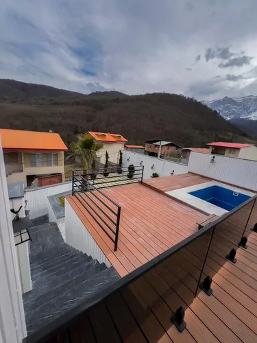 تصویر 2 - کلبه ویلا استخر دار با ویو جنگلی و کوه در سوادکوه