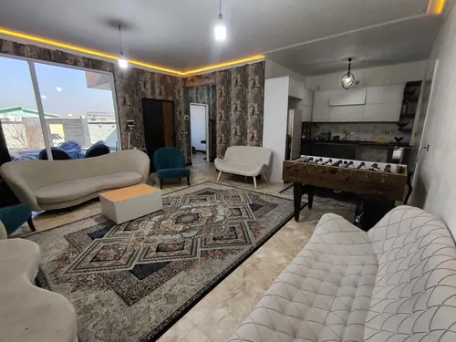 تصویر 2 - ویلا استخردار آبگرم آیسان (۲) با فوتبال دستی در کردان