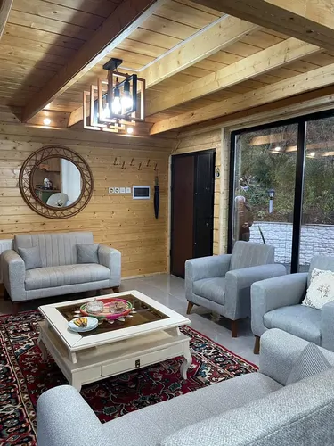 تصویر 8 - کلبه سوییسی سبز با جکوزی در  رامسر