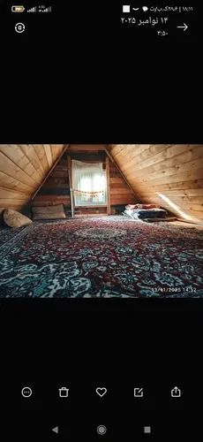 تصویر 2 - کلبه کلبه سوییسی در بامسبز ماسال با محیطی اروم دلنشین منظره جنگلی در ماسال