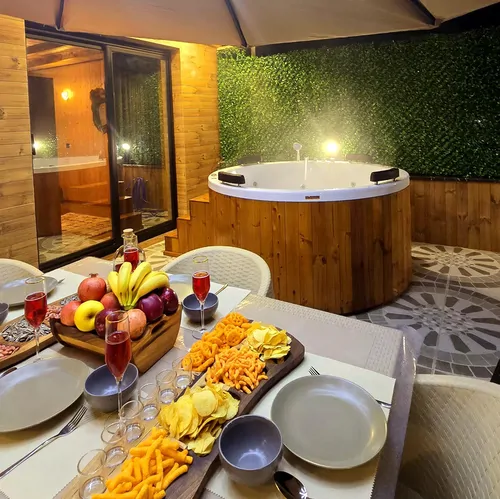 تصویر 10 - کلبه سوئیسی لونا با جکوزی در  نشتارود