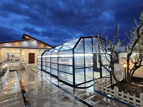 تصویر ۱ - ویلا باغ استخردار آبگرم با سقف متحرک پویان در  سهیلیه