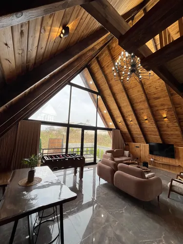 تصویر 15 - کلبه سوئیسی هاوراز با جکوزی در  چالوس