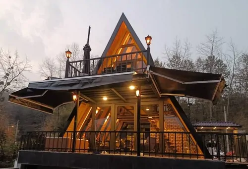 تصویر ۱ - کلبه سوئیسی کچا با جکوزی  در  سراوان