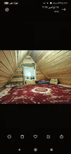 تصویر 3 - کلبه کلبه سوییسی در بامسبز ماسال با محیطی اروم دلنشین منظره جنگلی در ماسال