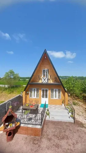 تصویر 16 - کلبه سوئیسی آجری با جکوزی  در  انزلی