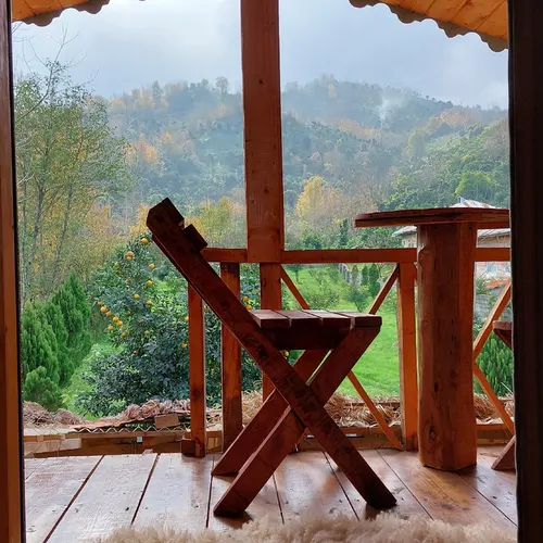 تصویر 11 - روستایی و عشایری چوبی دوبلکس جنگلی در  کلاچای